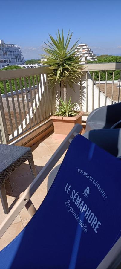 Le Semaphore - Studio Climatise, Grande Terrasse Vue Mer - Parking, Wifi La Grande Motte Dış mekan fotoğraf