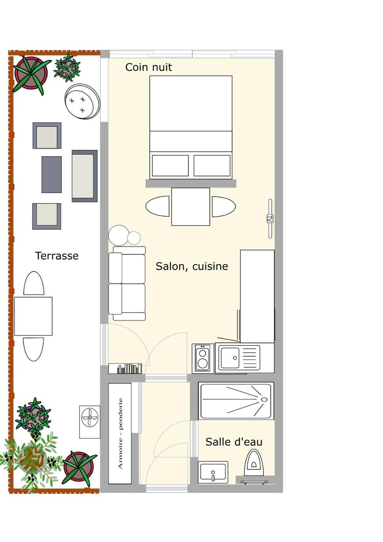 Le Semaphore - Studio Climatise, Grande Terrasse Vue Mer - Parking, Wifi La Grande Motte Dış mekan fotoğraf